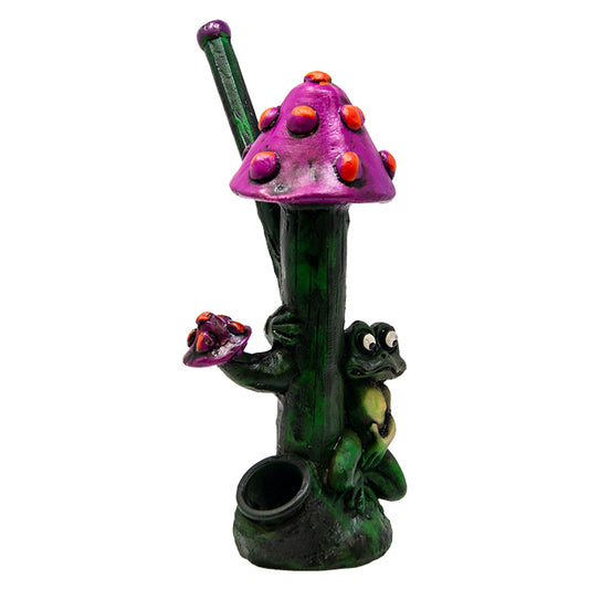 Mushroom Toad Polyresin Pipe