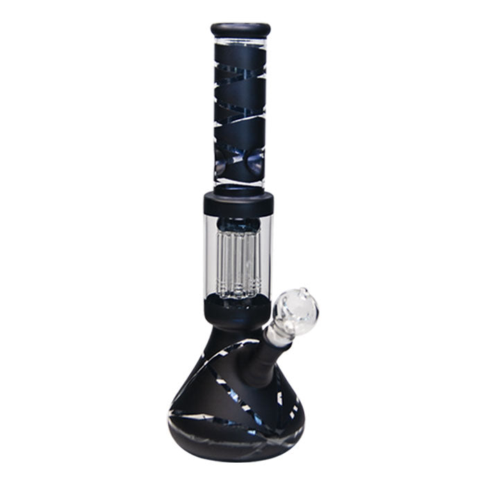 Striped Tree Percolator Bong 14Inches