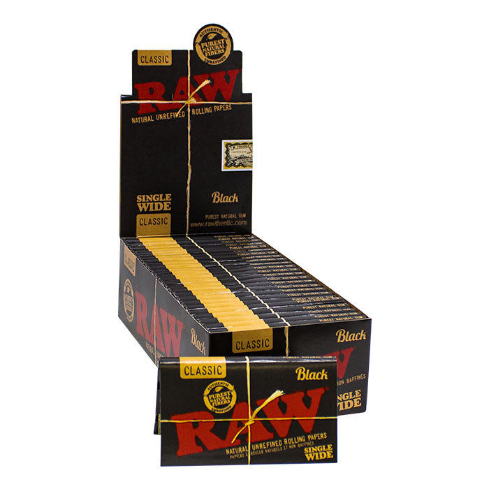 Raw Black Single Wide Rolling Paper