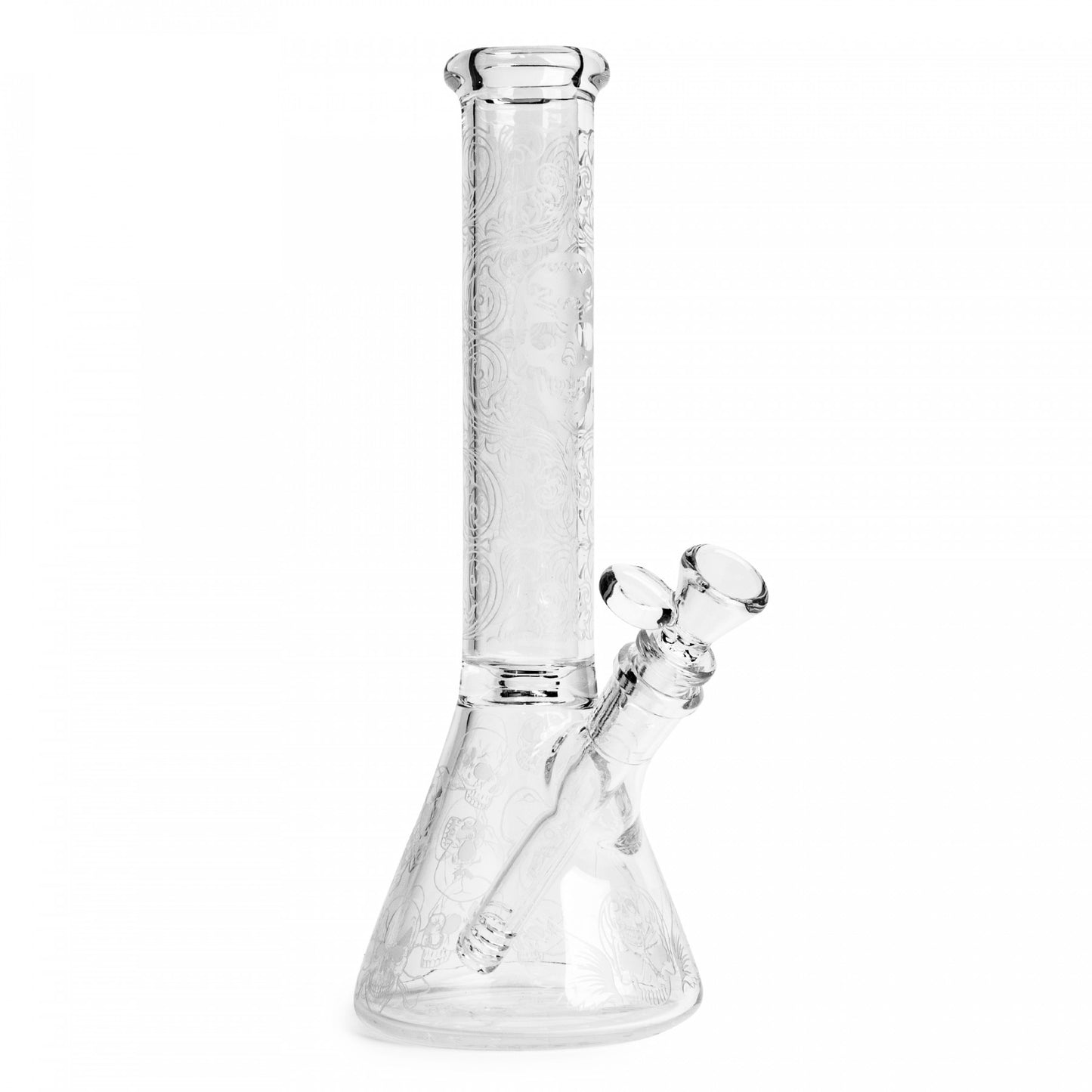 13" Frosted Skull Beaker Tube