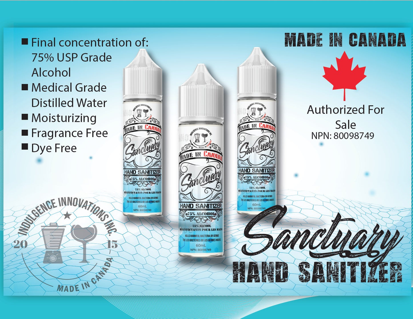 Sanctuary Hand Sanitizer 75%