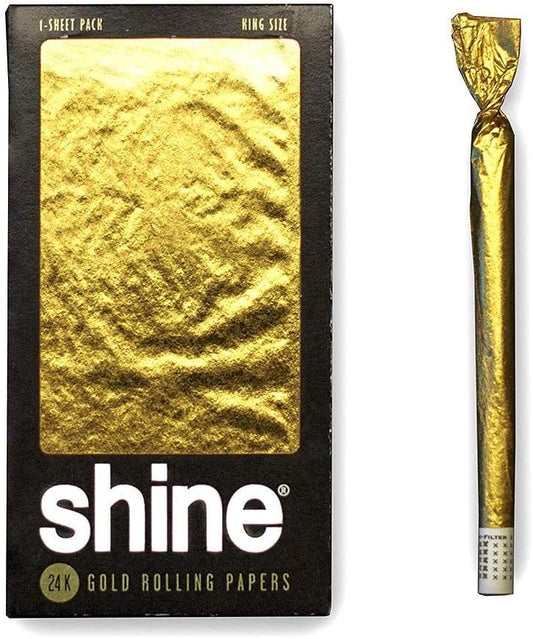 Shine 24K Gold King Size Paper