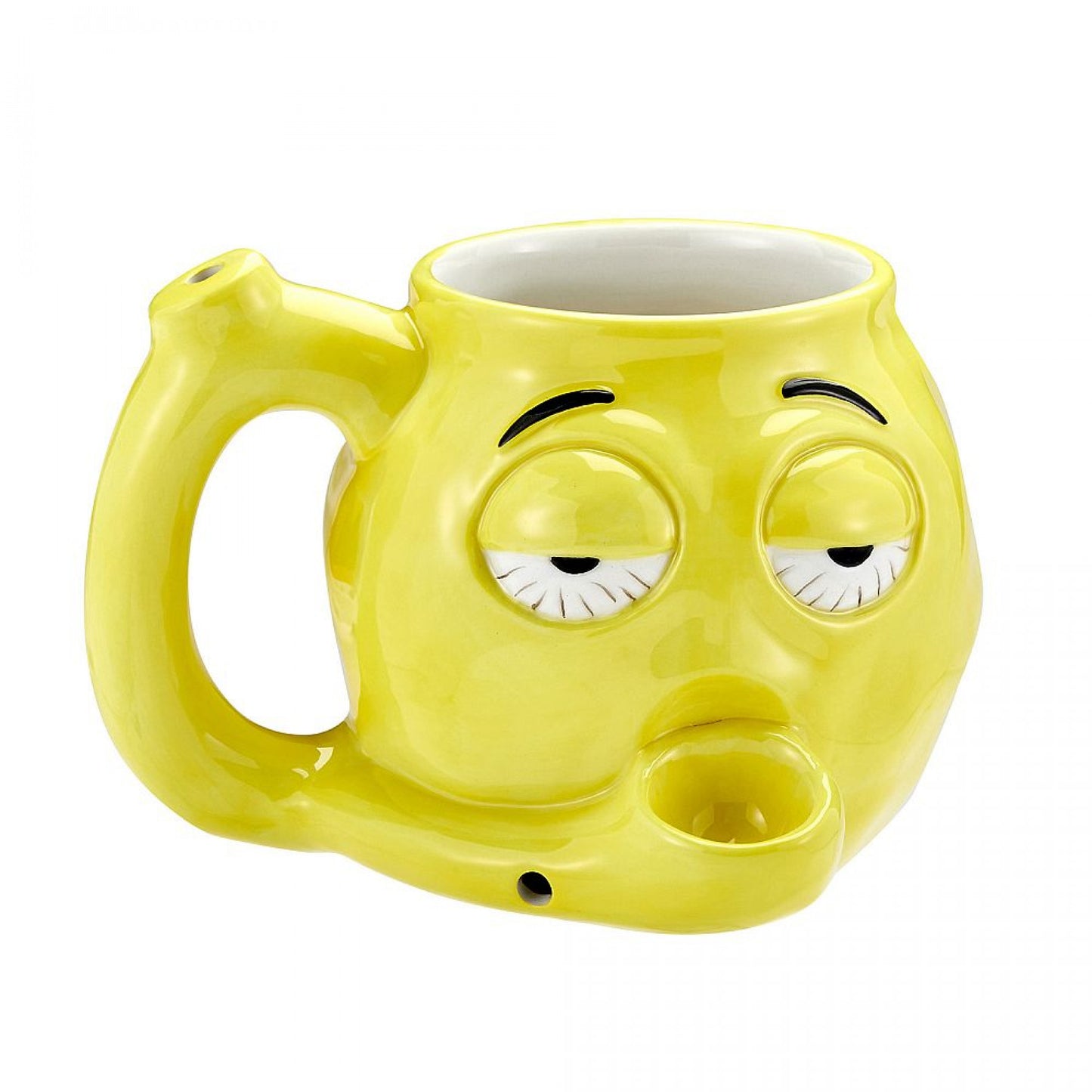 Stoner Emoji Ceramic Mug Pipe